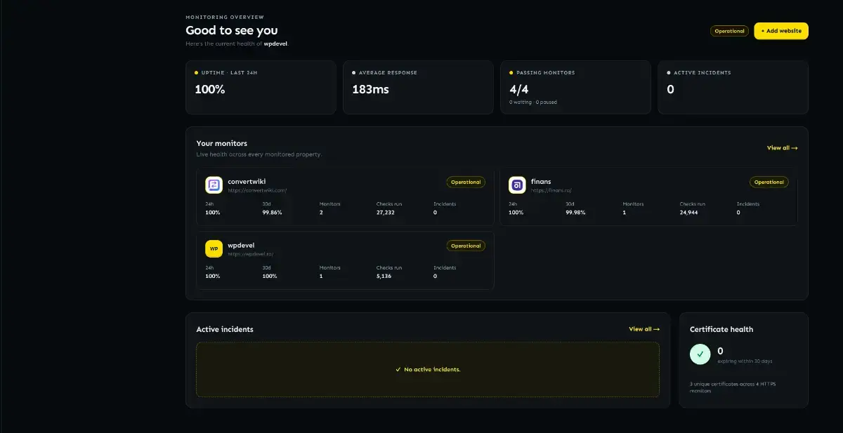 CrawlPanel screenshot 1