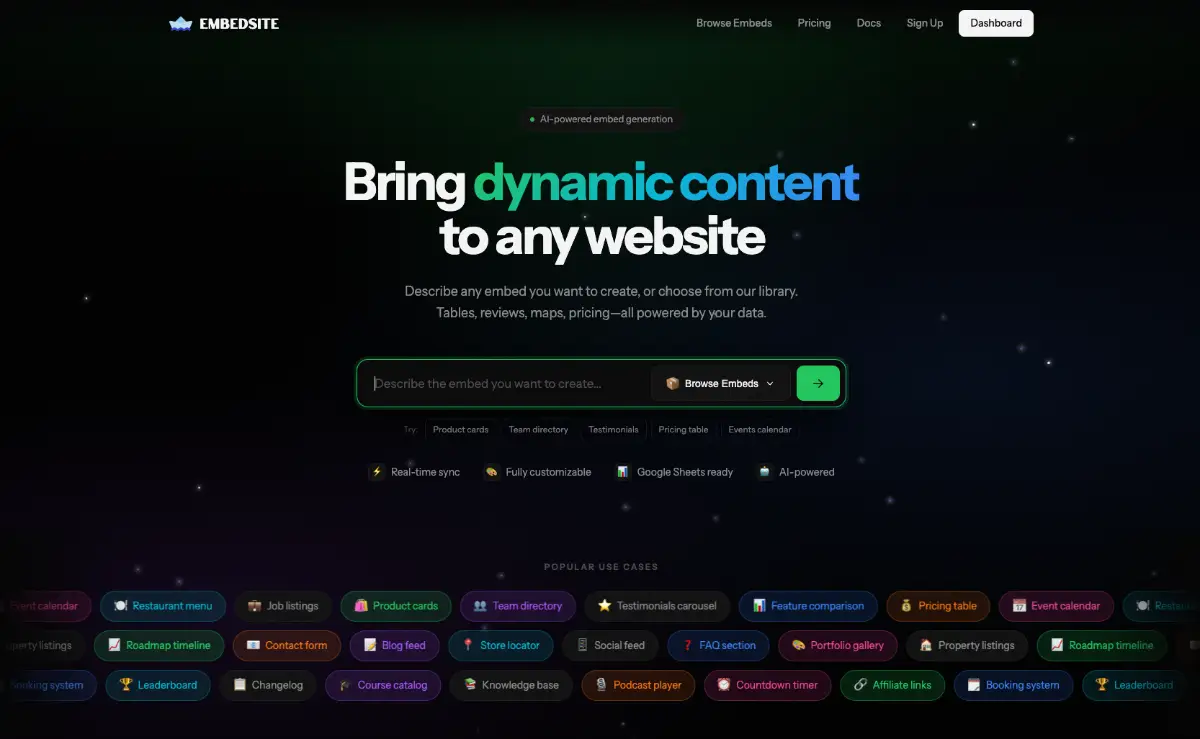 EmbedSite screenshot 1