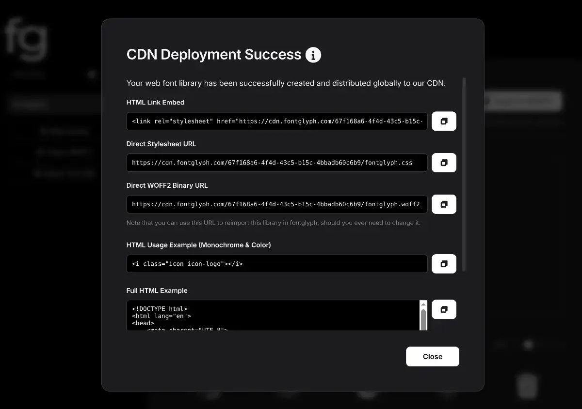 fontglyph screenshot 2