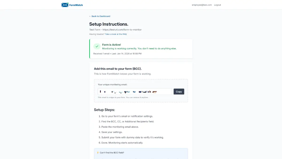FormWatch screenshot 3