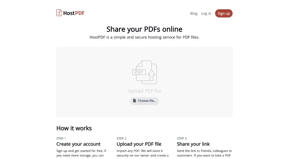 HostPDF screenshot 2
