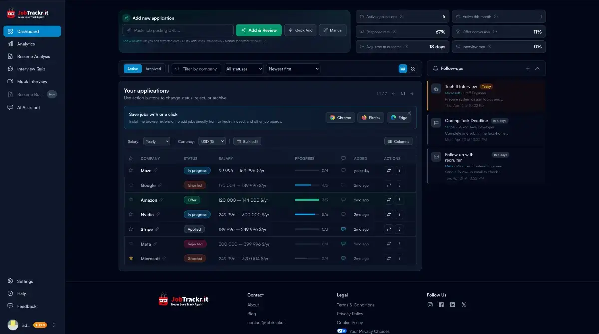 JobTrackr.it screenshot 2