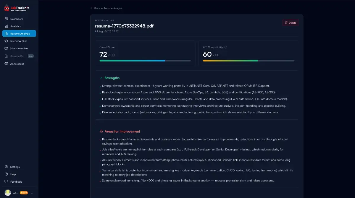 JobTrackr.it screenshot 3