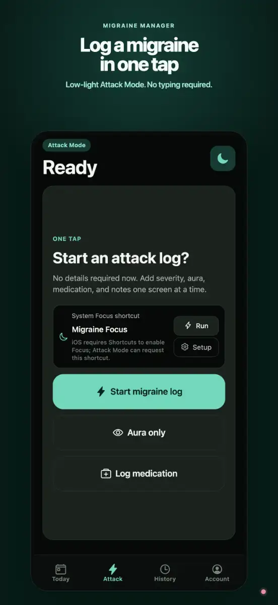 Migraine Manager screenshot 1