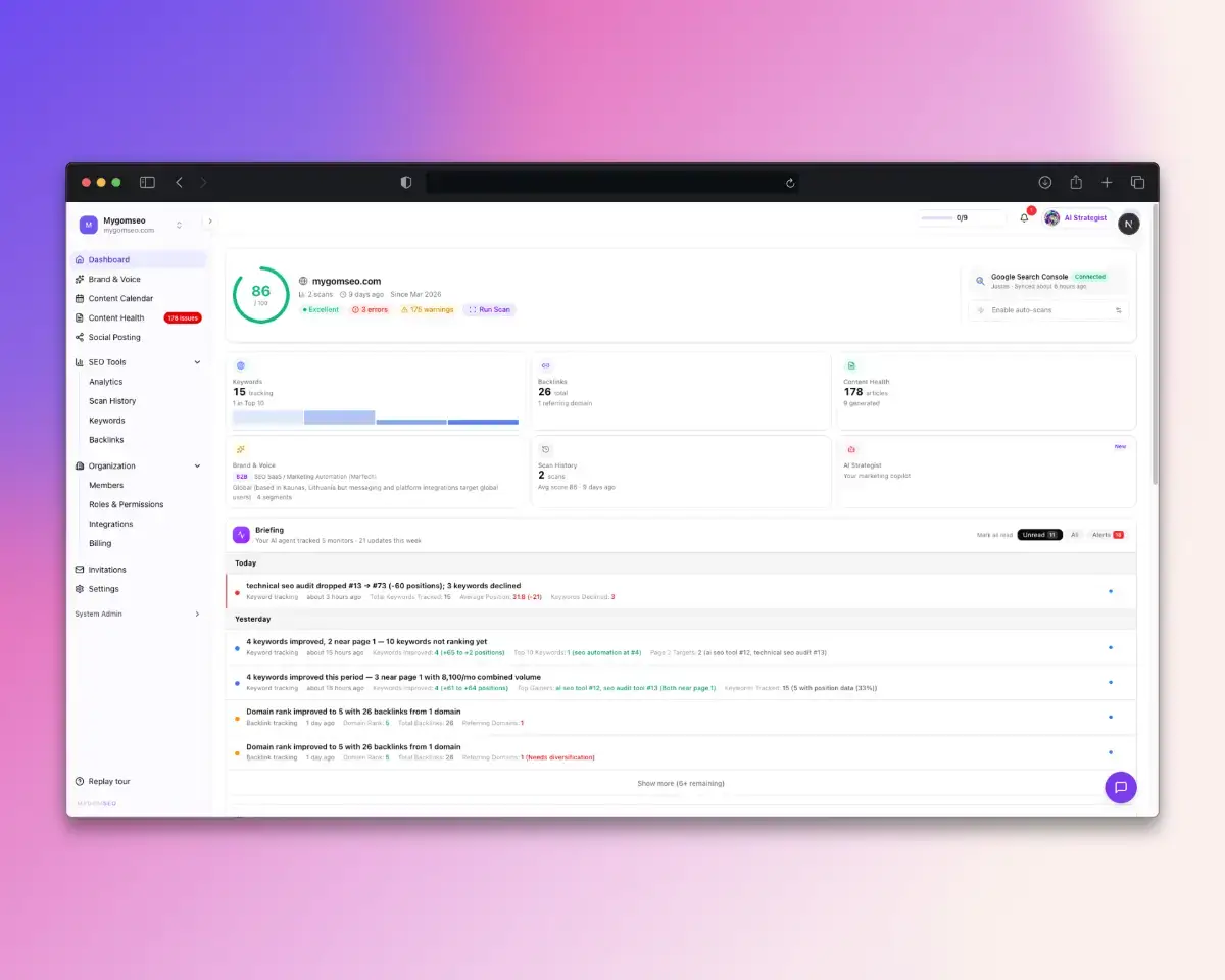 MygomSEO screenshot 1