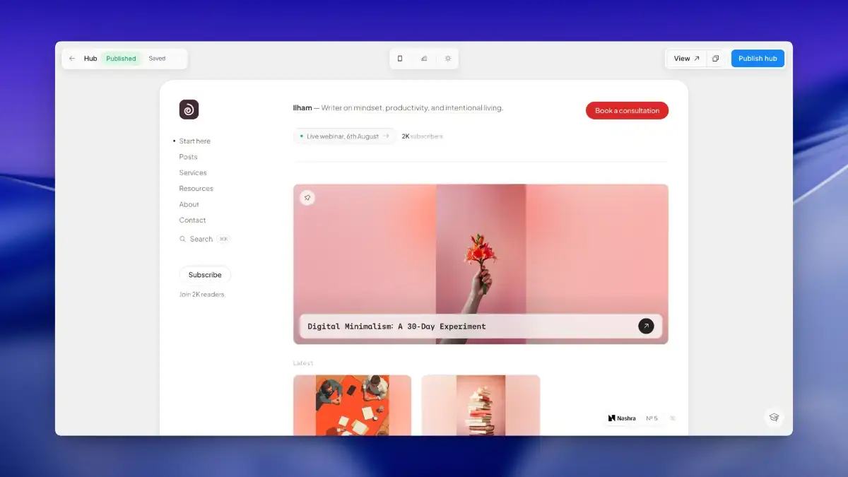 Nashra.ai screenshot 2