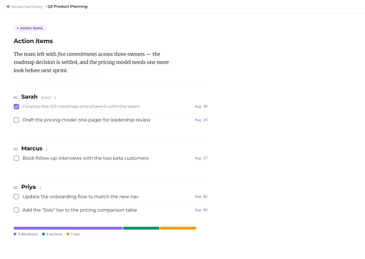 Neural Summary screenshot 2