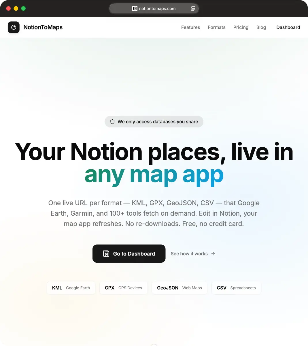 Notion to Maps screenshot 1