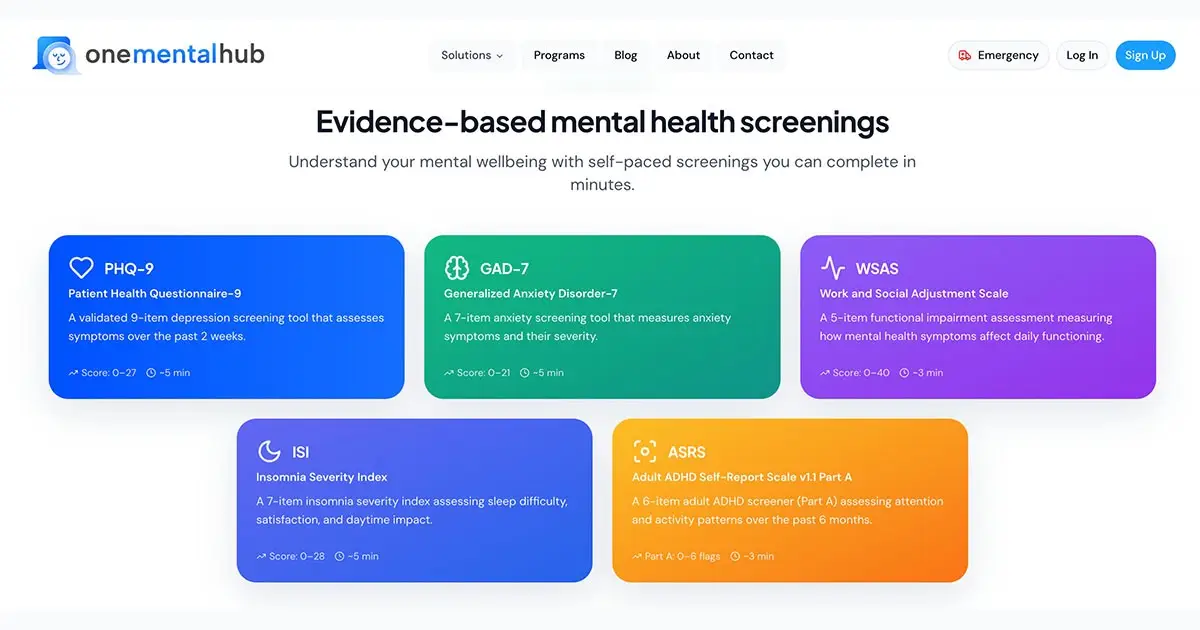 One Mental Hub screenshot 3