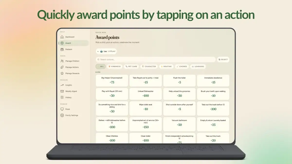 Our Family Habits App screenshot 3