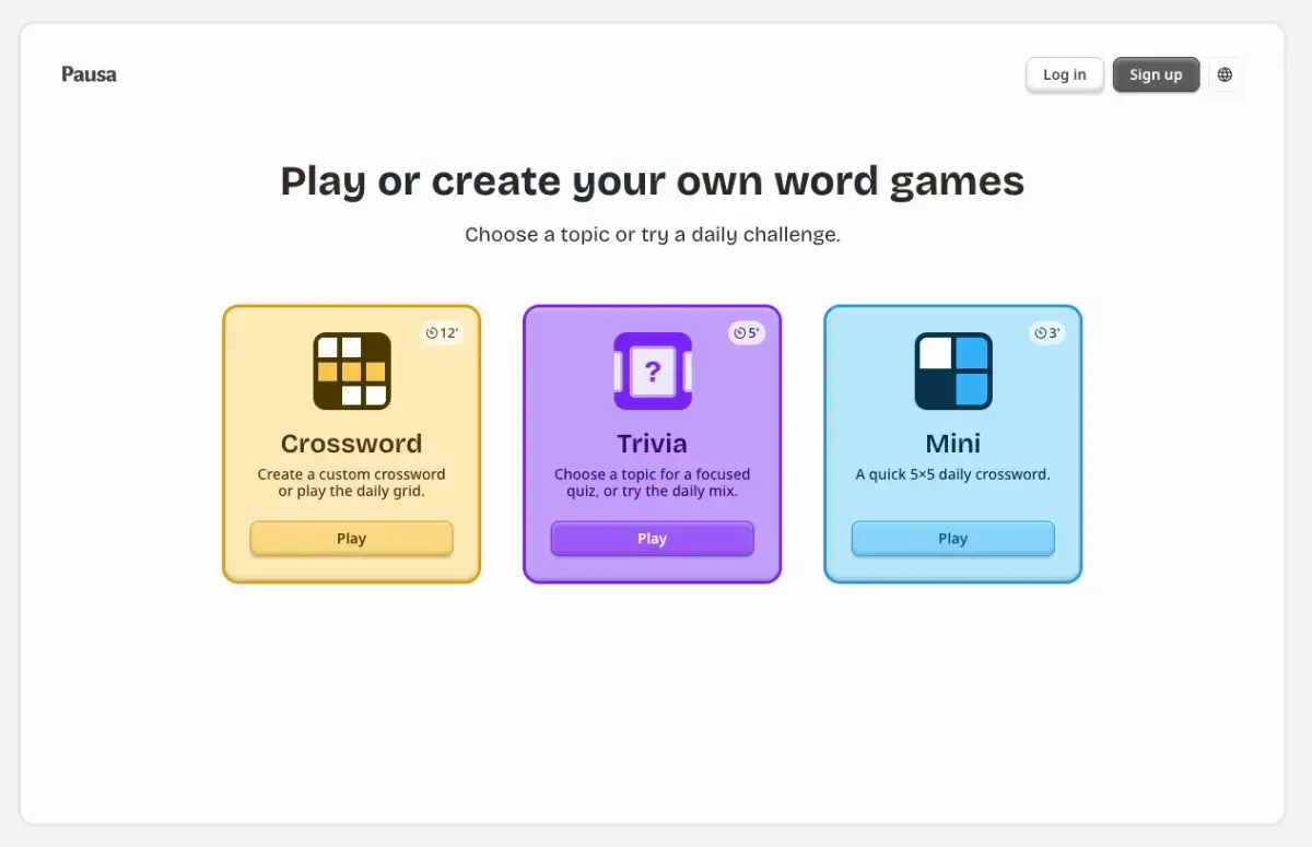 Pausa Games screenshot 2