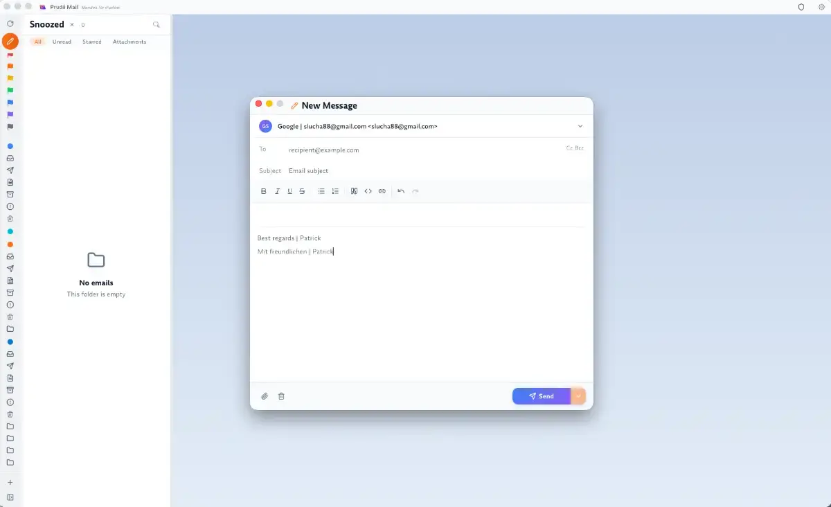 Prudii Mail screenshot 2