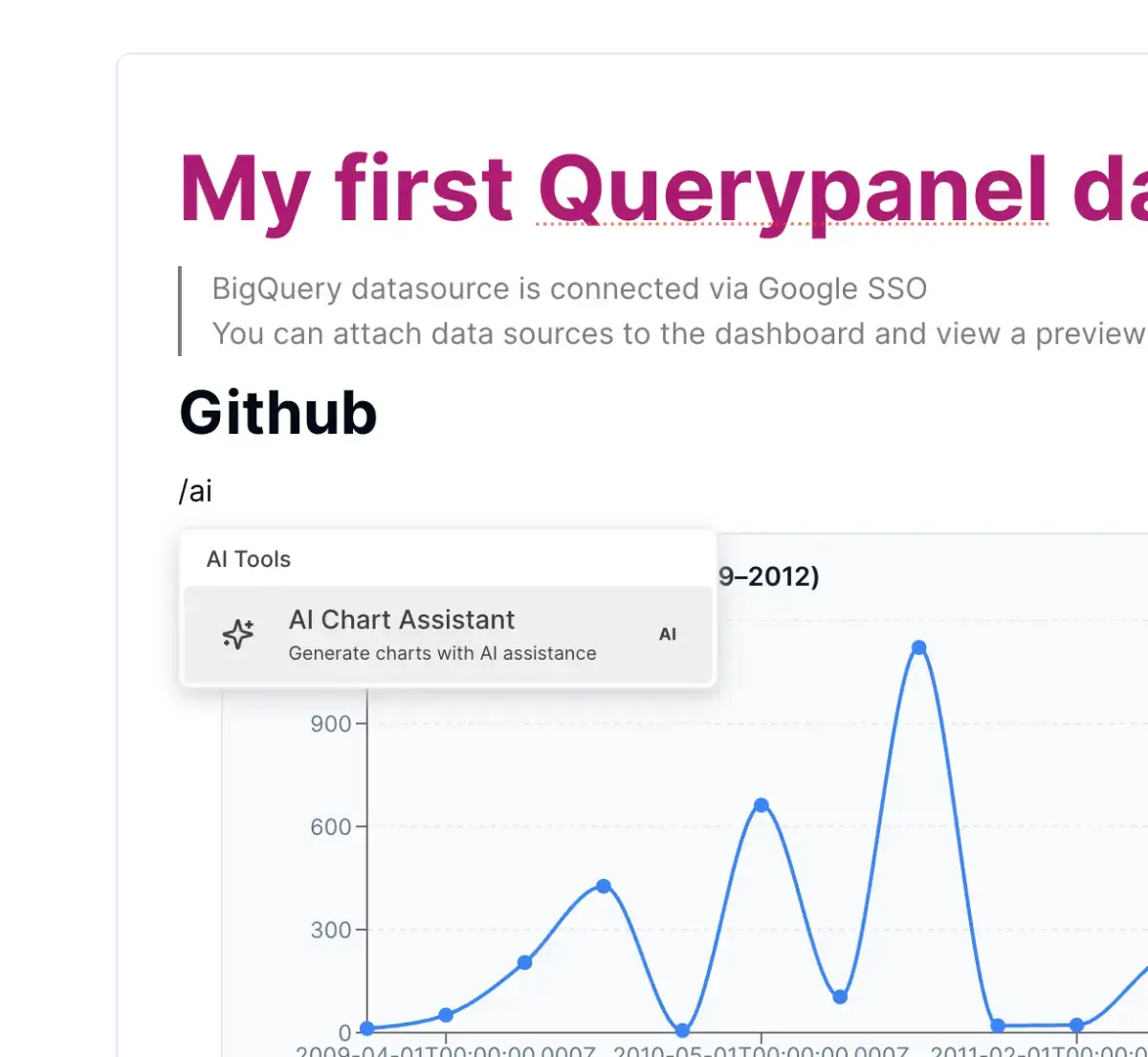 Querypanel screenshot 3