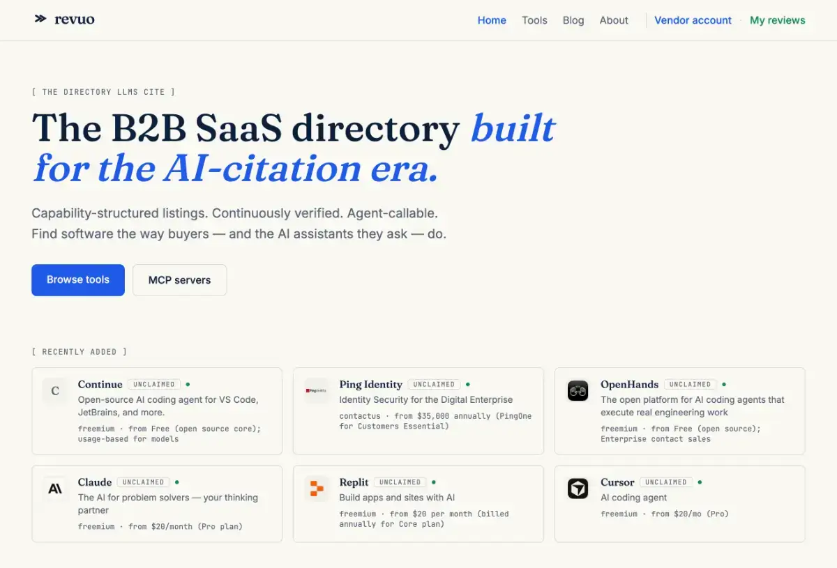Revuo screenshot 2
