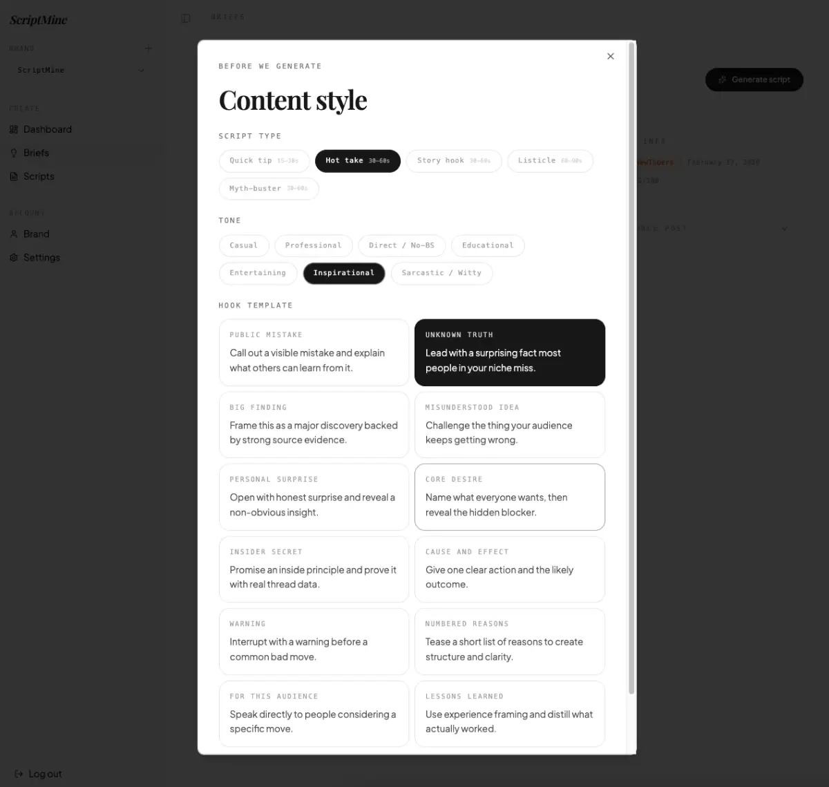 Scriptmine screenshot 3