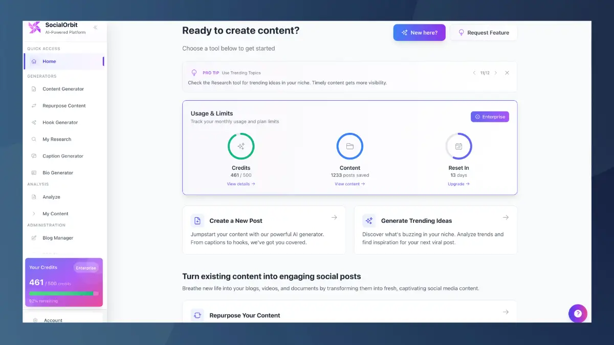 SocialOrbit screenshot 2