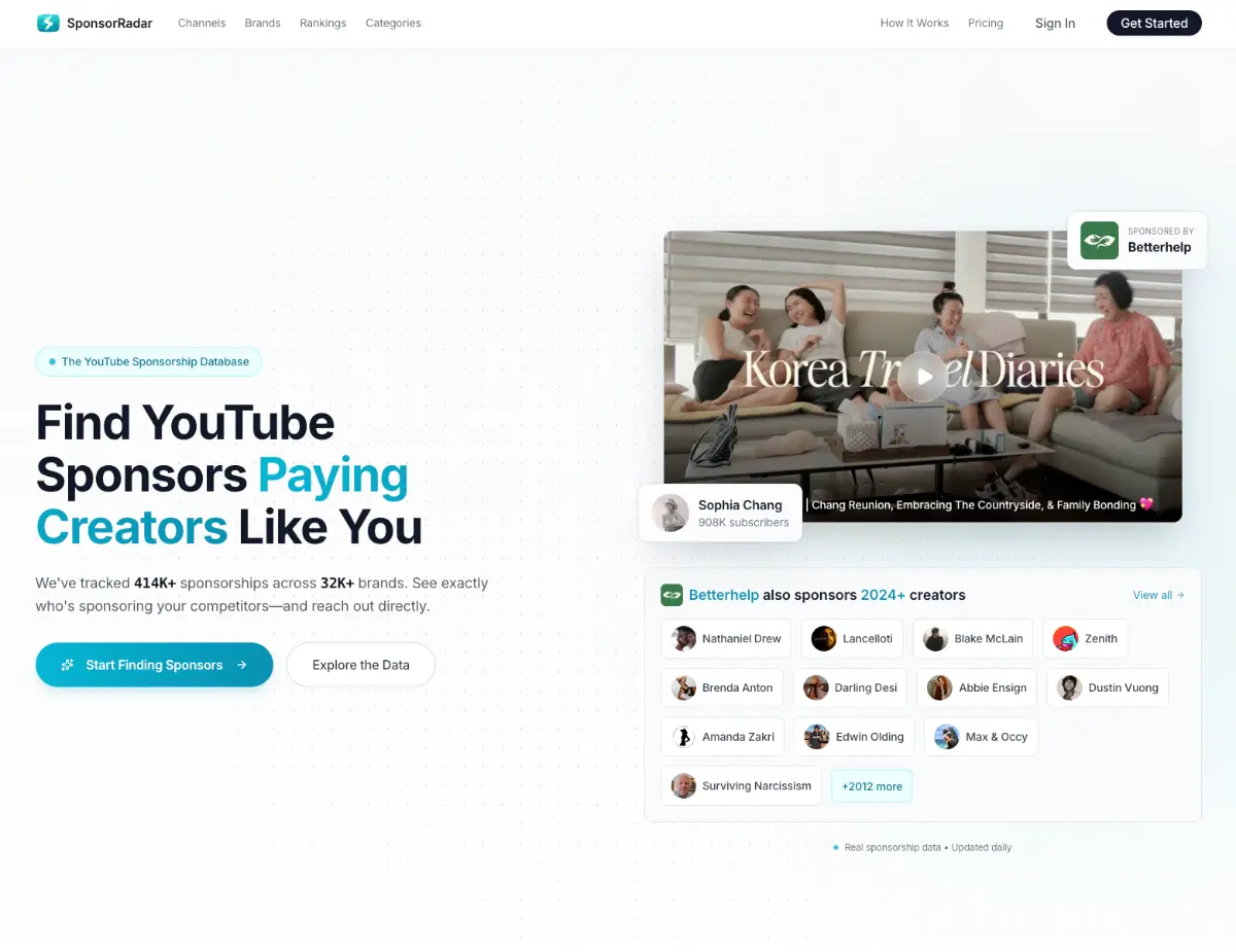 SponsorRadar screenshot 1