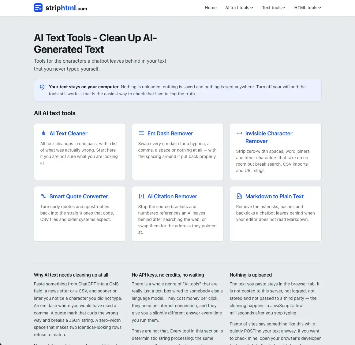 StripHTML screenshot 3