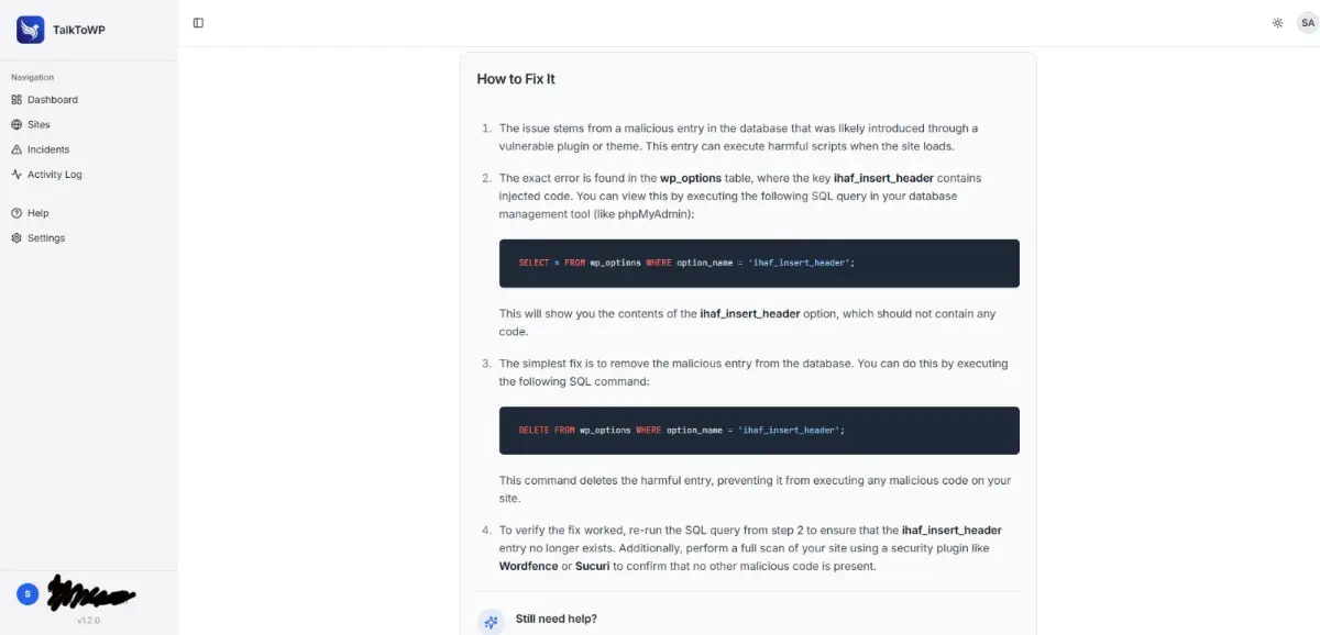 TalktoWP screenshot 3