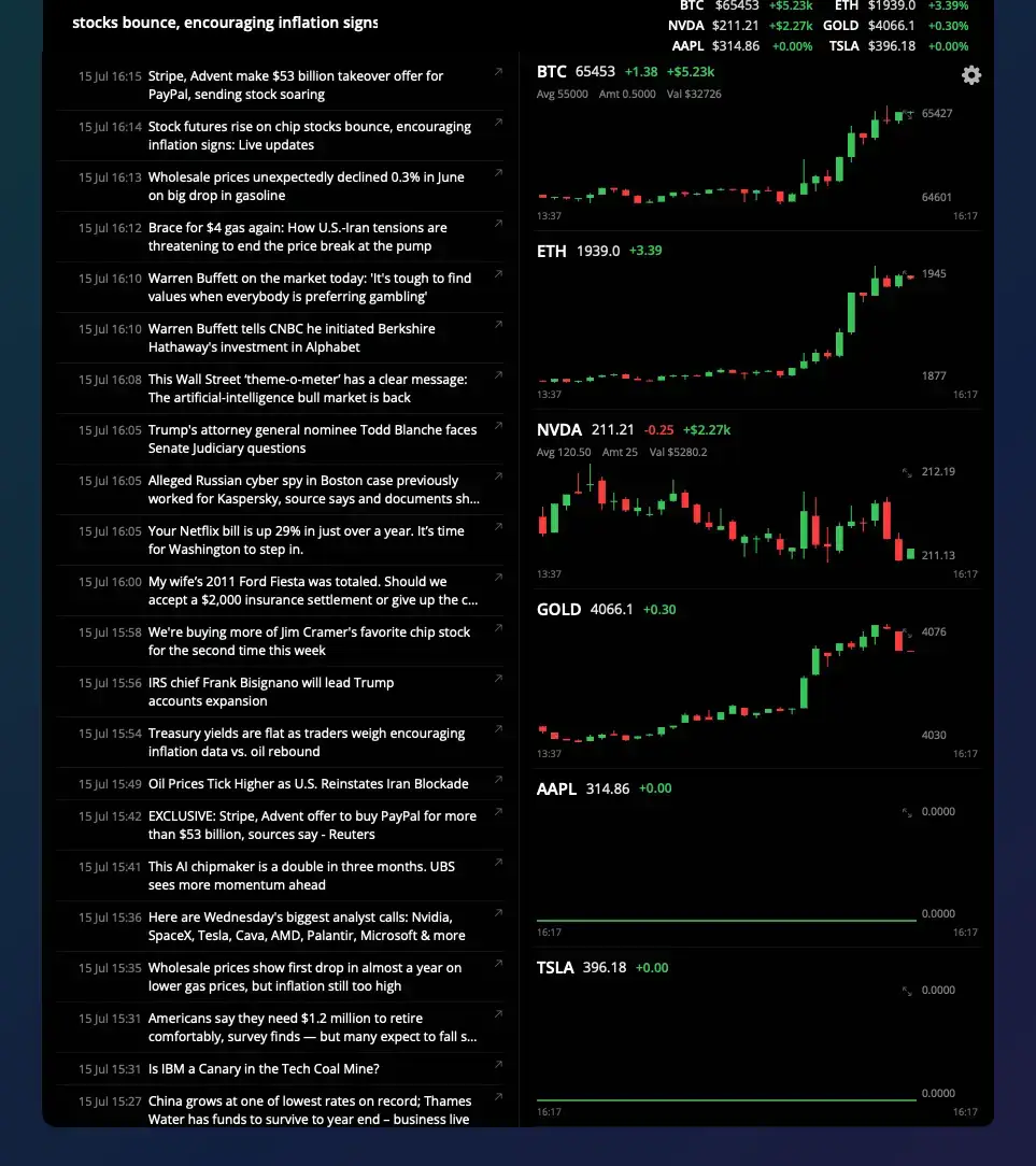 TickerNotch screenshot 2