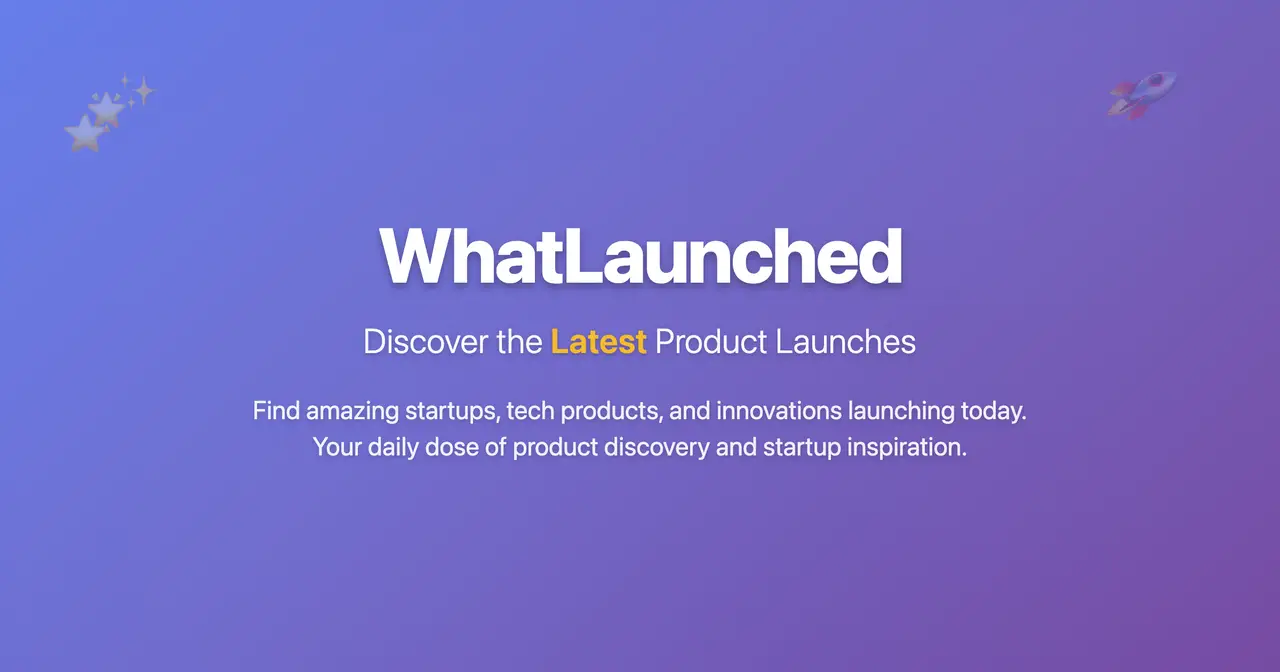 Whatlaunchedtoday screenshot 1