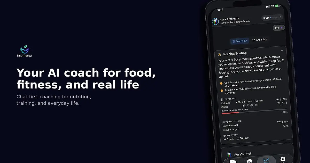 NutriTracker screenshot 1